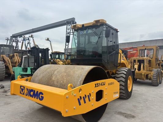 Original China Used XCMG XS143J Single Drum 14 Compactor In Good Condition
