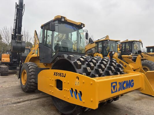 Used XCMG XS163J Single Drum Road Roller With Sheepfoot For Hot Sale