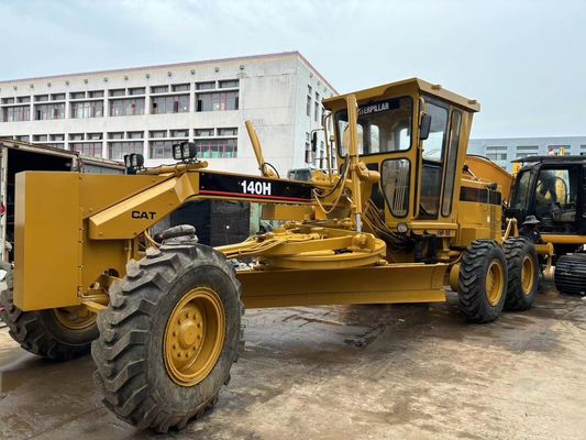 Original Japan 140H Caterpillar Motor Grader Second Hand Safety Operation
