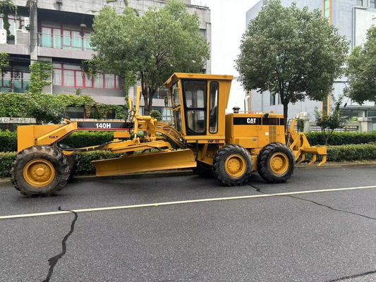 Original Japan 140H Caterpillar Motor Grader Second Hand Safety Operation