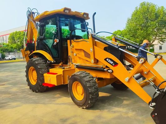 420F Used Caterpillar Backhoe Loader CAT High Speed Energy Efficient