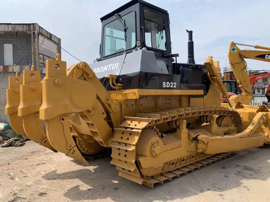 6 Way Blade SHANTUI SD22 Second Hand Bulldozer With Hydraulic Ripper