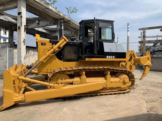 6 Way Blade SHANTUI SD22 Second Hand Bulldozer With Hydraulic Ripper
