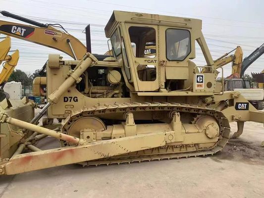 Powerful Second Hand Caterpillar D7G Dozer Energy Efficiency 6 Way Blade