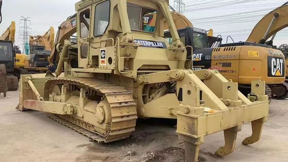 Powerful Second Hand Caterpillar D7G Dozer Energy Efficiency 6 Way Blade