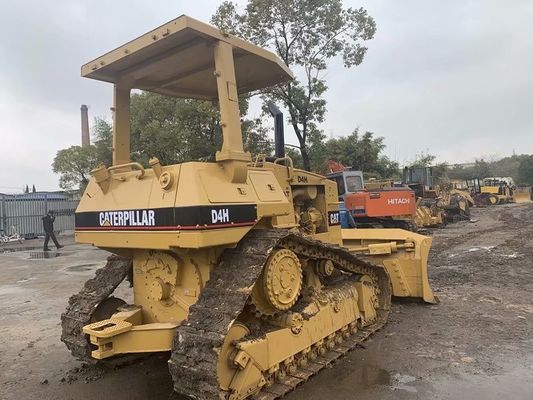 Used Crawler CAT D4H Bulldozer Repaint Color High Drive Easy Operation