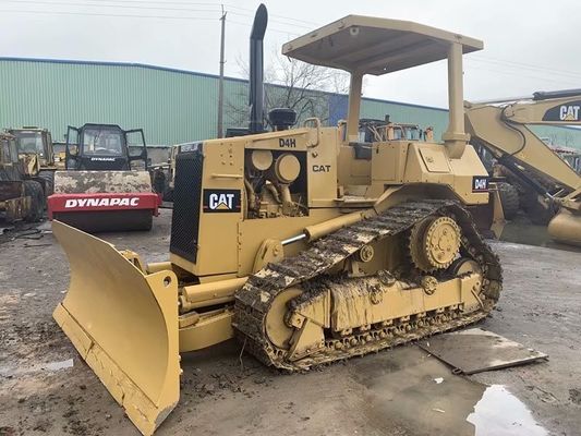 Used Crawler CAT D4H Bulldozer Repaint Color High Drive Easy Operation