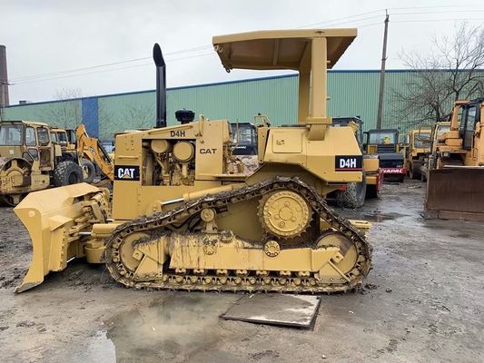 Used Crawler CAT D4H Bulldozer Repaint Color High Drive Easy Operation