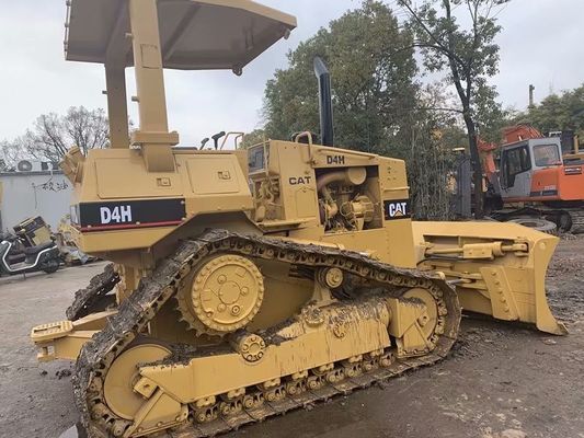 Used Crawler CAT D4H Bulldozer Repaint Color High Drive Easy Operation