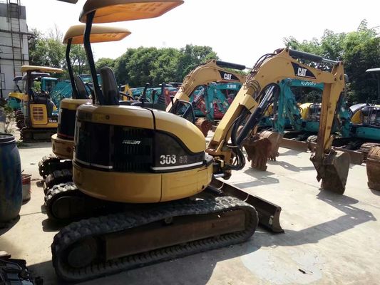 Original Color 303 CR Used CAT Excavator Energy Efficiency Used CAT Mini Excavator