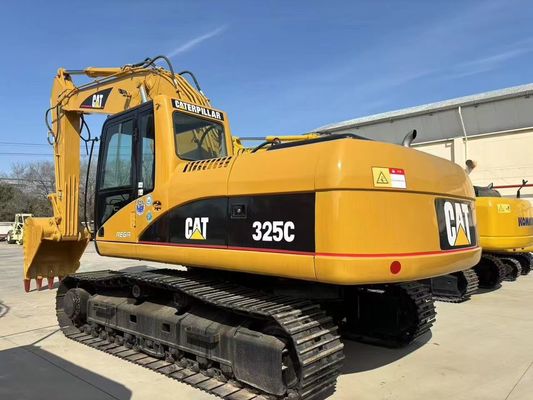 Hydraulic Used Caterpillar 325C Excavator Visibility And Safety For Construction