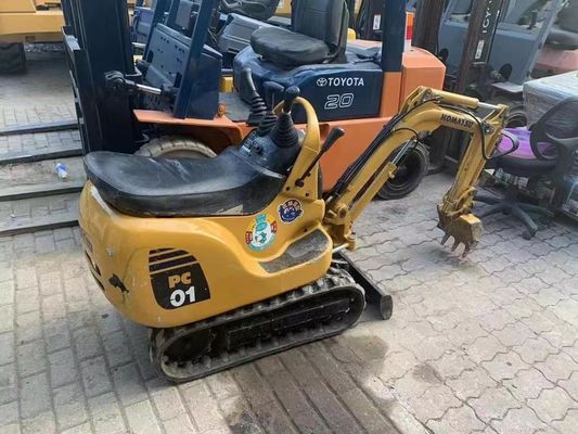 PC01 Original Color Used Komatsu Mini Excavator For Working Indoors