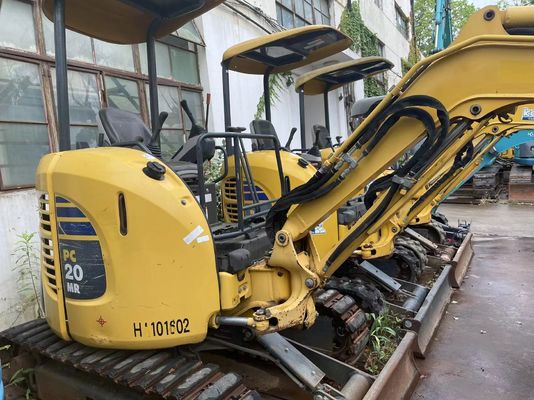 Used Komatsu PC20MR-2 Crawler Mounted Excavator Original Japan Working In Garden