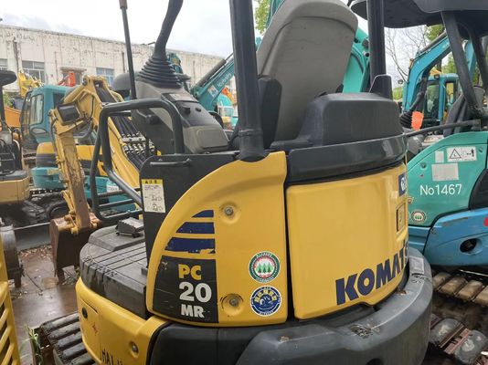 Used Komatsu PC20MR-2 Crawler Mounted Excavator Original Japan Working In Garden