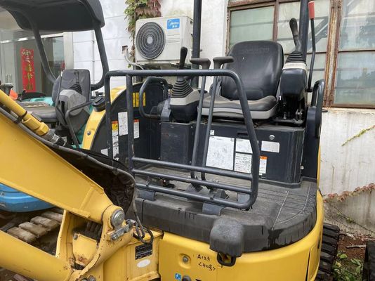 Used Komatsu PC20MR-2 Crawler Mounted Excavator Original Japan Working In Garden