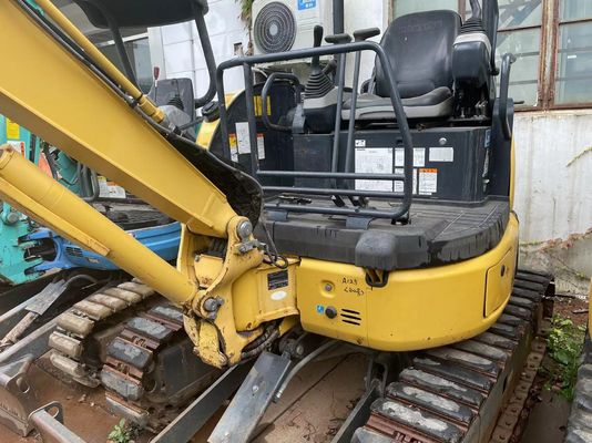 Used Komatsu PC20MR-2 Crawler Mounted Excavator Original Japan Working In Garden