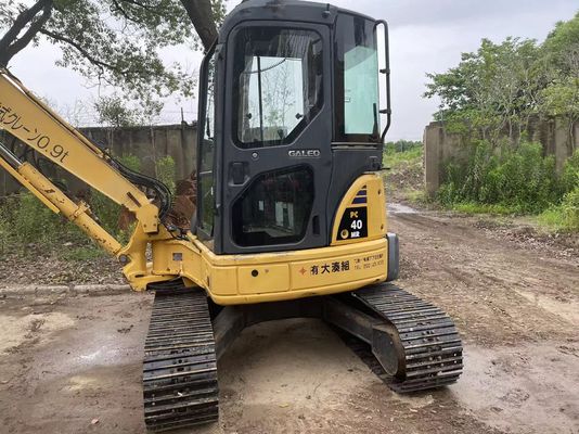 Enclosed Cab Used Komatsu Mini Excavator PC40MR-2 PC35MR-2 PC40MR-2