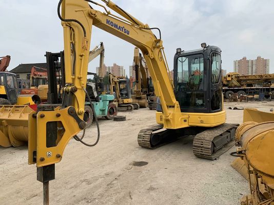 Komatsu PC55MR-2 Used Excavator Japan Mini Size With Hydraulic Hammer