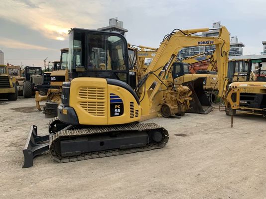 Komatsu PC55MR-2 Used Excavator Japan Mini Size With Hydraulic Hammer