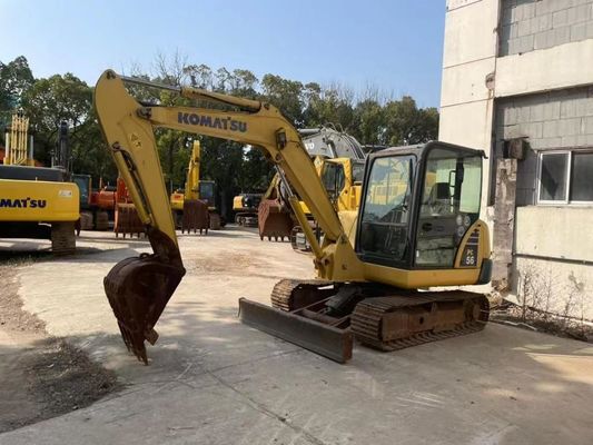 Original Color Used Komatsu PC56MR-2 Mini Excavator In Excellent Condition