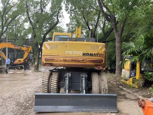 Compact Japan Used Komatsu Excavator PC150W-6 Used Wheel Excavator