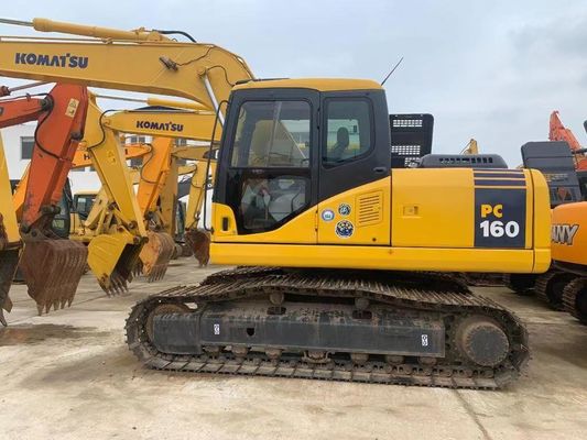 Japan Komatsu PC160LC-7 Mini Crawler Excavator Second Hand With Powerful Engine