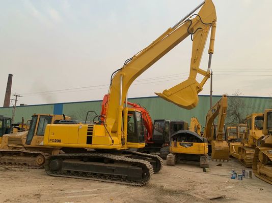 High Efficiency Used Komatsu PC200 6 Excavator Original Japan Powerful