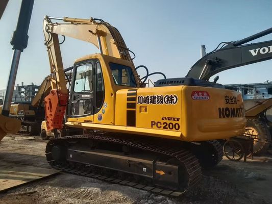 Japan Used Komatsu PC220 6 Excavator Easy Operation With Hydraulic Hammer