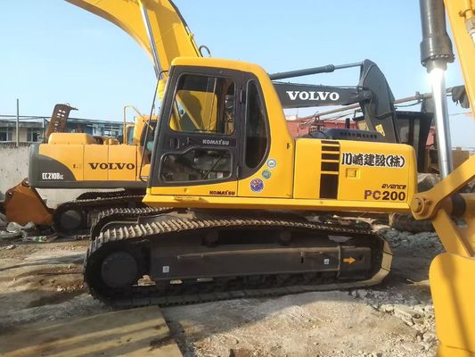 Japan Used Komatsu PC220 6 Excavator Easy Operation With Hydraulic Hammer