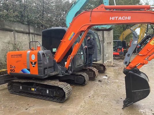 Original Japan Used Hitachi ZX60 Mini Crawler Excavator With Hydraulic Thumb
