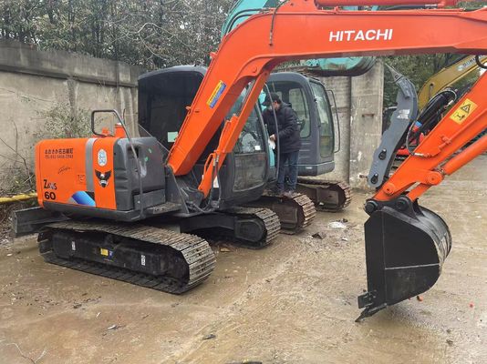 Original Japan Used Hitachi ZX60 Mini Crawler Excavator With Hydraulic Thumb