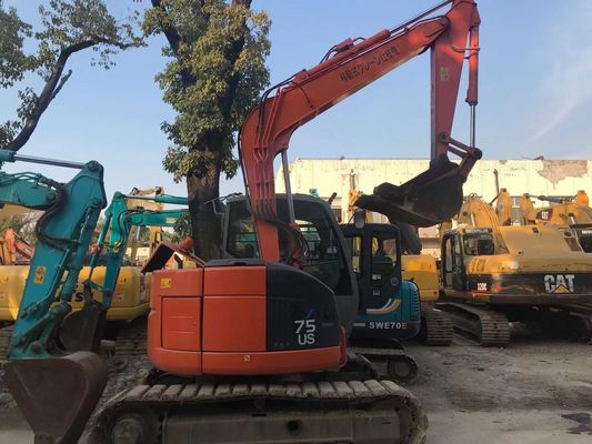 Japan Used Excavator ZX75US-3 Energy Efficient Hitachi Crawler Excavator