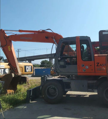 Original Color Used Hitachi ZX160W Wheel Excavator In Good Condition