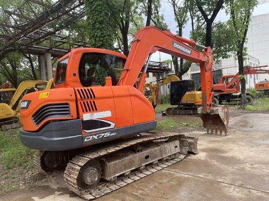 Doosan DX75-9C Second Hand Mini Excavator 2017 Year Visibility And Safety