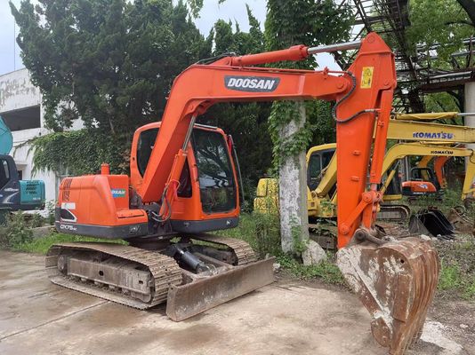 Doosan DX75-9C Second Hand Mini Excavator 2017 Year Visibility And Safety