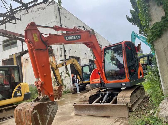 Doosan DX75-9C Second Hand Mini Excavator 2017 Year Visibility And Safety