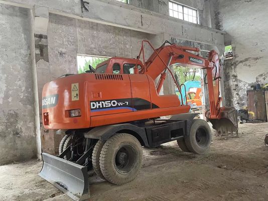 2012 Year Used Wheeled Mini Excavator Doosan DH150W-7 Good Condition