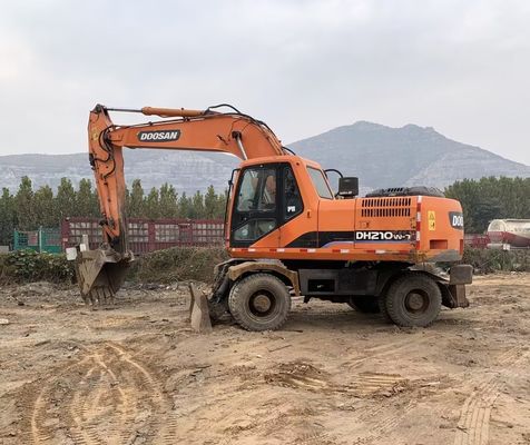 Original Color Used Doosan DH210W-7 Wheel Excavator In Good Condition/Used Doosan Wheel Excavator For Sale