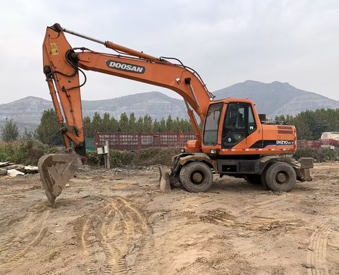 Original Color Used Doosan DH210W-7 Wheel Excavator In Good Condition/Used Doosan Wheel Excavator For Sale