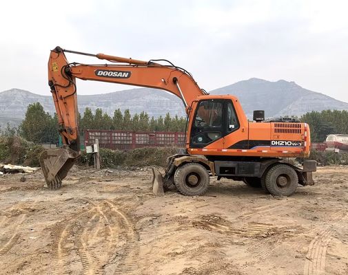 Original Color Used Doosan DH210W-7 Wheel Excavator In Good Condition/Used Doosan Wheel Excavator For Sale