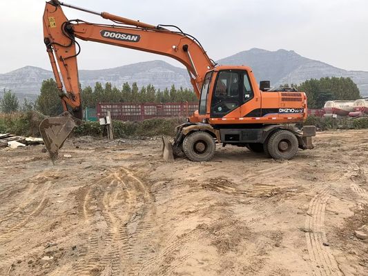 Original Color Used Doosan DH210W-7 Wheel Excavator In Good Condition/Used Doosan Wheel Excavator For Sale