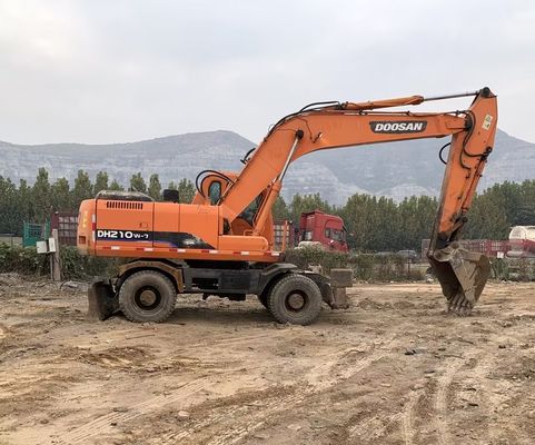 Original Color Used Doosan DH210W-7 Wheel Excavator In Good Condition/Used Doosan Wheel Excavator For Sale