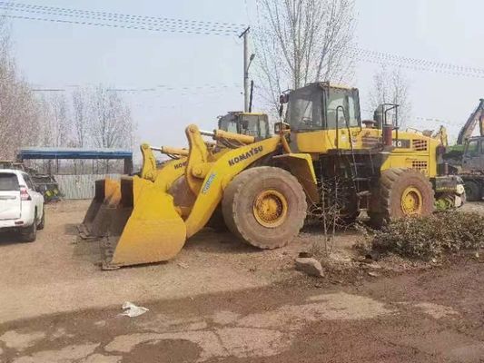 Used Komatsu WA500 6 Wheel Loader WA600-6 Fuel Efficiency For Construction