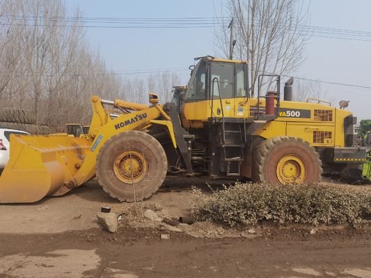Used Komatsu WA500 6 Wheel Loader WA600-6 Fuel Efficiency For Construction