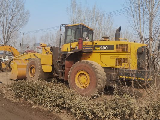 Used Komatsu WA500 6 Wheel Loader WA600-6 Fuel Efficiency For Construction