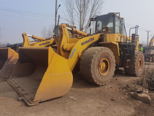 Used Komatsu WA500 6 Wheel Loader WA600-6 Fuel Efficiency For Construction