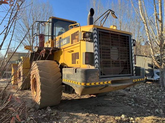 Used Komatsu WA500 6 Wheel Loader WA600-6 Fuel Efficiency For Construction