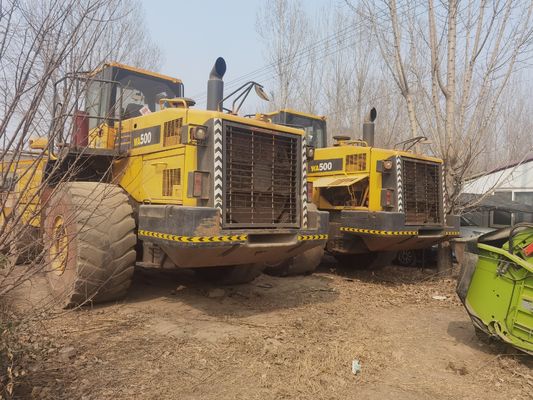 Used Komatsu WA500 6 Wheel Loader WA600-6 Fuel Efficiency For Construction