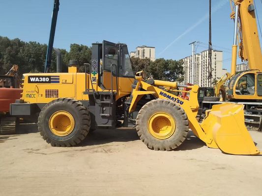 Japan WA380-3 Used Komatsu Wheel Loaders Long Lasting Easy Maintenance