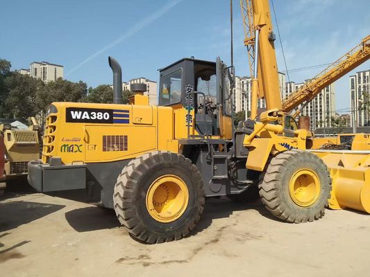 Japan WA380-3 Used Komatsu Wheel Loaders Long Lasting Easy Maintenance